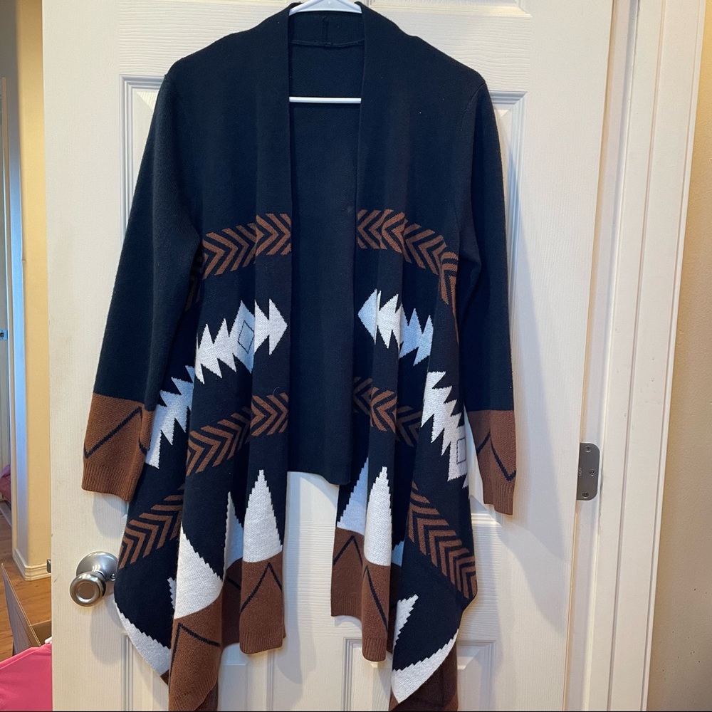 Navy Cardigan Sweater